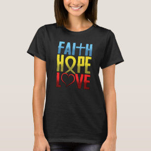 Camiseta Inspiración cristiana Fe Esperanza Amor Fa Religio