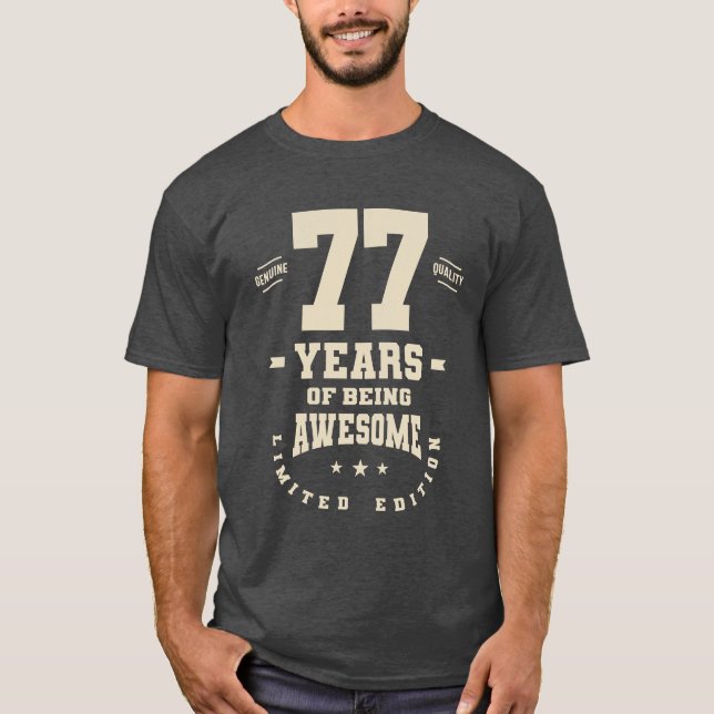 Camiseta Inspiración de 77 años - cumpleaños 77 (Anverso)