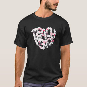 Camiseta Inspiración de amor de amor por el corazón rosado 