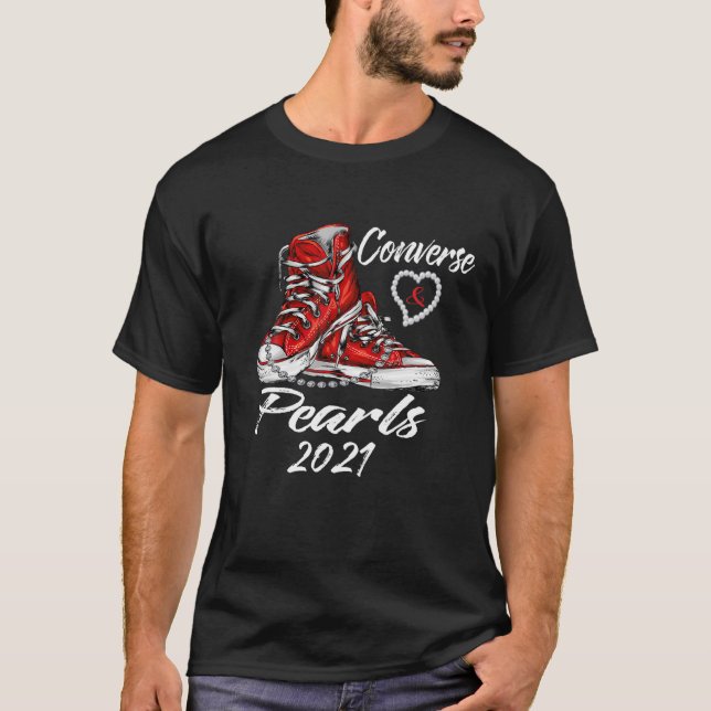 Camiseta Inspiración de Converse Y Perlas, Vicepresidente d (Anverso)