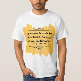 Camiseta Inspiración de la cita de Bhagavad Gita Minimalist