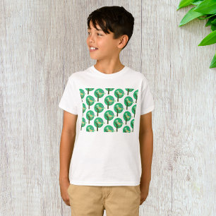 Camiseta Inspiración de la naturaleza del patrón verde de p