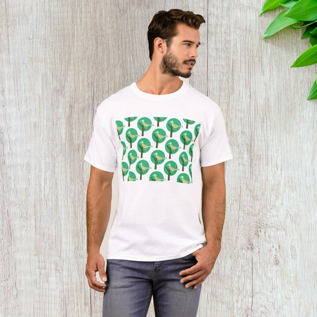 Camiseta Inspiración de la naturaleza del patrón verde de p (Subido por el creador)