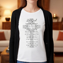 Camiseta Inspiración de las escrituras de Dios