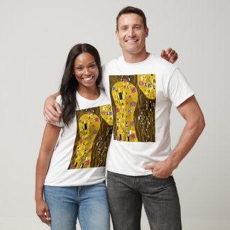 Camiseta Inspiración del Klimt en el patrón oro Art Nouveau