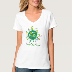 Camiseta Inspiración del mensaje "Save the Planet: Save Our