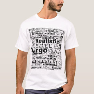 Camiseta Inspiración en la nube de palabras zodiacas de Vir