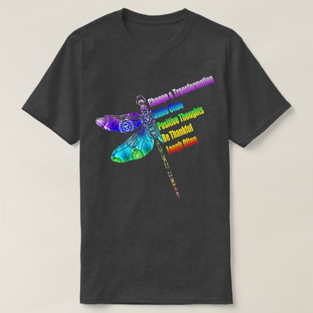 Camiseta Inspiración motivacional femenina Gift Dragonfly (Diseño del anverso)