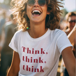 Camiseta Inspiración Positiva Red Think Think Think Think C