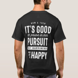 Camiseta Inspiración sólo sé feliz regalo de citas de motiv