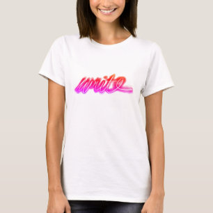 Camiseta Inspiración Vibrante Lápiz Gráfico