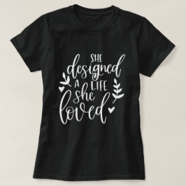 Camiseta Inspirada diseñó una vida que amaba botánica