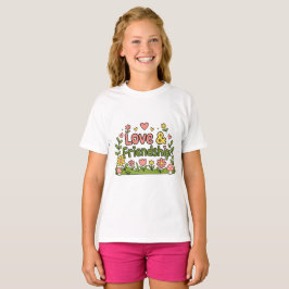 Camiseta inspirada en amor y amistad conmovedora