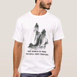 Camiseta inspirada en el arte zen y la naturaleza