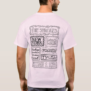 Camiseta inspirada en el concierto de The Strokes 