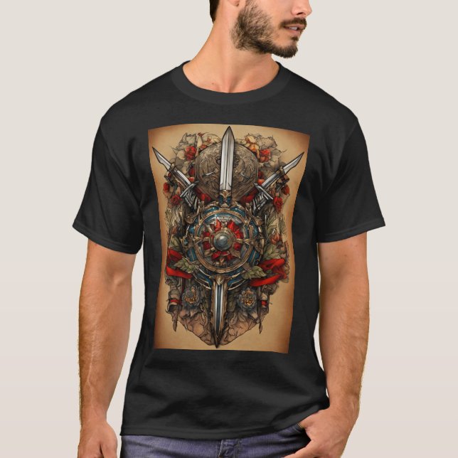 Camiseta inspirada en el tatuaje tradicional (Anverso)