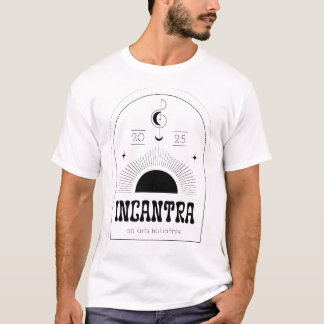 camiseta inspirada en tarot incantra (oscuro sobre