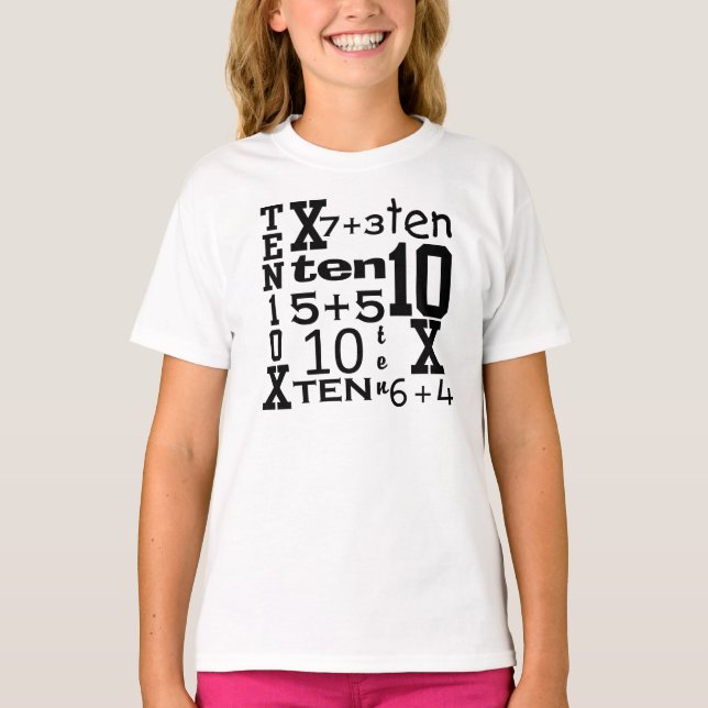 Camiseta inspirada MATEMÁTICAS del CUMPLEAÑOS de (Anverso)