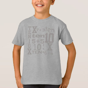 Camiseta inspirada MATEMÁTICAS del CUMPLEAÑOS de