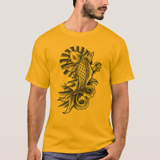 Camiseta inspirada tatuaje de Koi