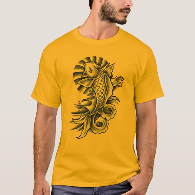 Camiseta inspirada tatuaje de Koi (Anverso)