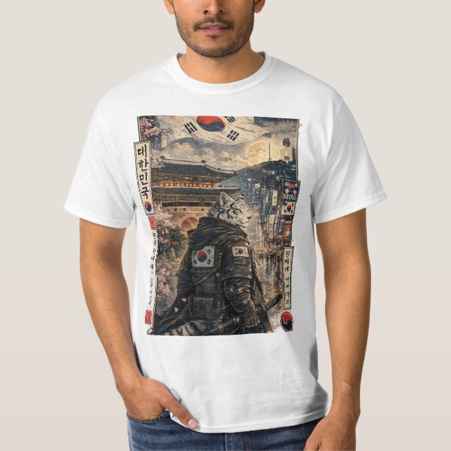Camiseta inspirado en coreano del sur (Anverso)
