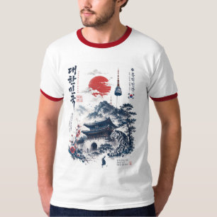 Camiseta inspirado en coreano del sur