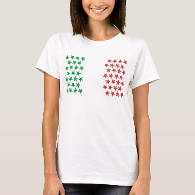 Camiseta Inspirado por la bandera italiana. Edición de las (Anverso)