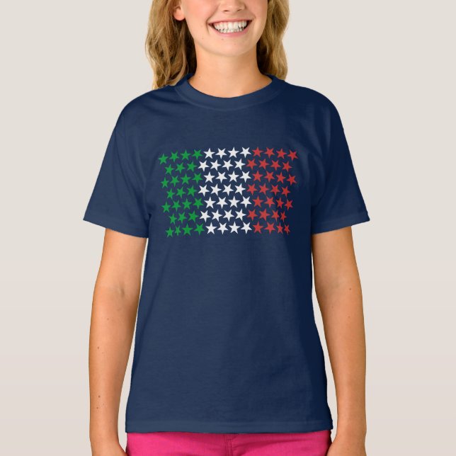 Camiseta Inspirado por la bandera italiana. Edición de las (Anverso)