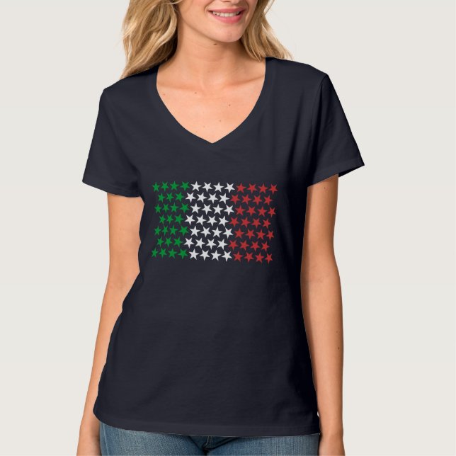 Camiseta Inspirado por la bandera italiana. Edición de las (Anverso)