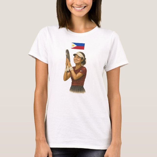 Camiseta Inspirado por la superestrella del tenis filipino  (Anverso)