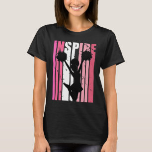 Camiseta Inspirador animador inspira cumpleaños rosado S