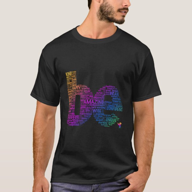 Camiseta Inspirador Arte De Palabras Sea Increíble Motivaci (Anverso)