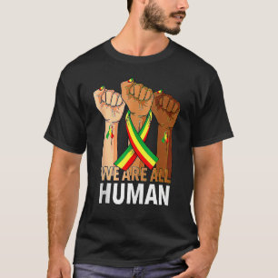 Camiseta Inspirador Black Leaders Power Fist Hand Black His
