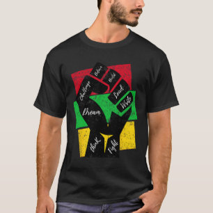 Camiseta Inspirador Black Leaders Power Hand Fist Black His