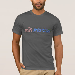 Camiseta inspirador divertido entendido mal del