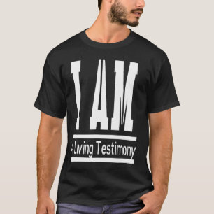 Camiseta Inspirador gracioso Soy Un Testimonio Vivo