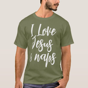 Camiseta Inspirador Me Encanta Jesús Y Naps Fun Faith