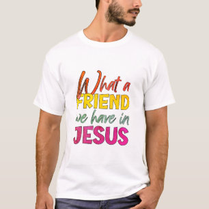 Camiseta Inspirador QUÉ AMIGO TENEMOS EN JESÚS