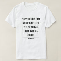 Inspirador Winston Churchill cita tipografía D