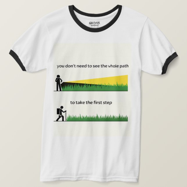 Camiseta inspiradora (Anverso del diseño)