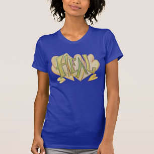 Camiseta Inspiradora de arte de la palabra Corazon