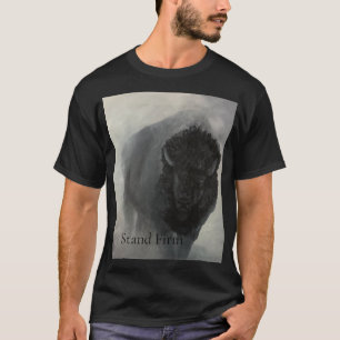 Camiseta Inspiradora de Bisonte Firme