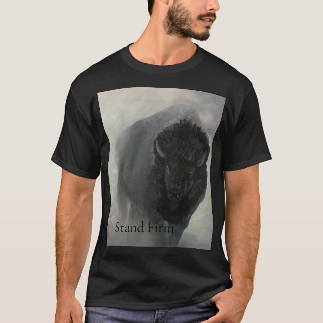 Camiseta Inspiradora de Bisonte Firme (Anverso)