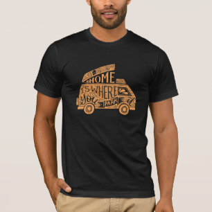 Camiseta Inspiradora de Cita de Camping Van Life