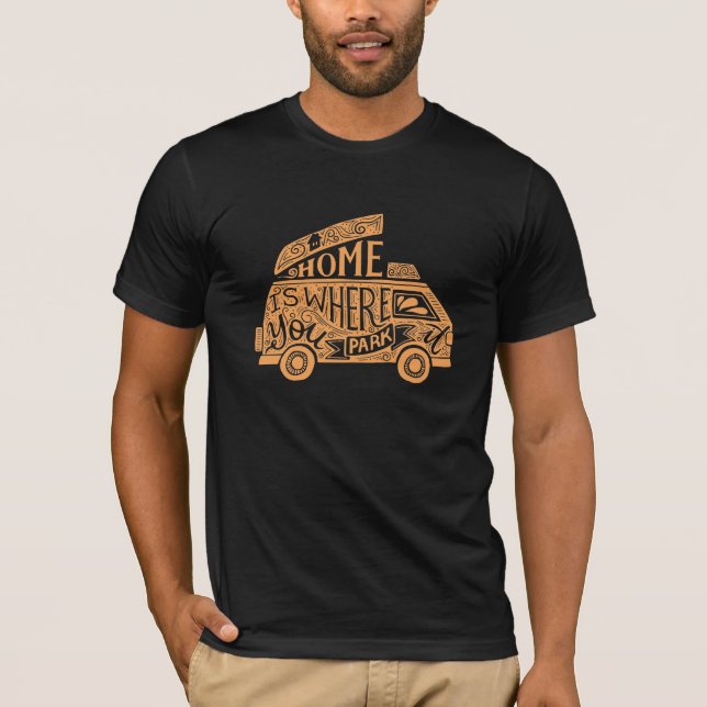 Camiseta Inspiradora de Cita de Camping Van Life (Anverso)