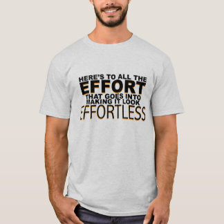 Camiseta inspiradora del trabajo duro