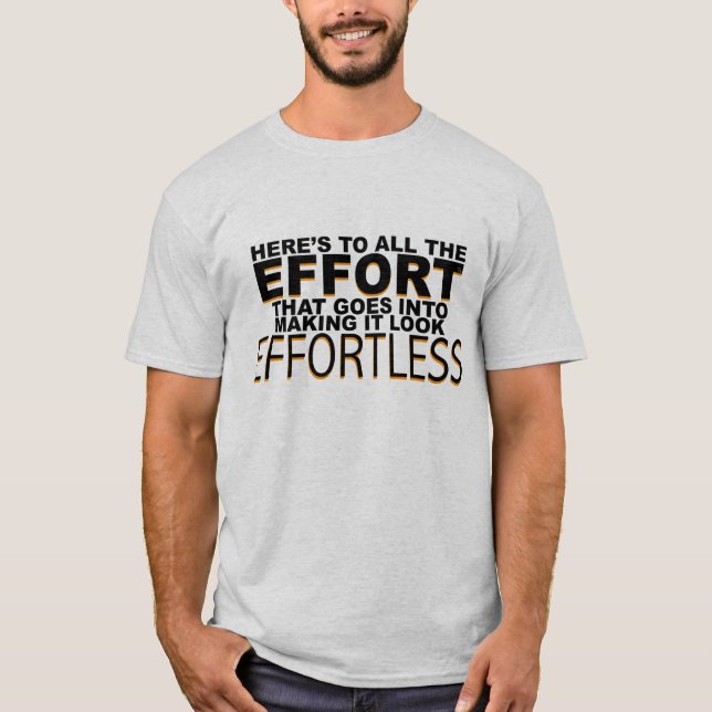 Camiseta inspiradora del trabajo duro (Anverso)