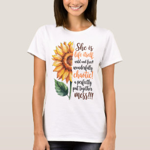 Camiseta Inspiradora, ella es girasol