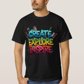 Camiseta Inspiradora Exploradora Creativa
